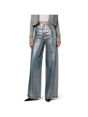 Joe's Womens The Mia High Foil Rise Wide Leg Jeans